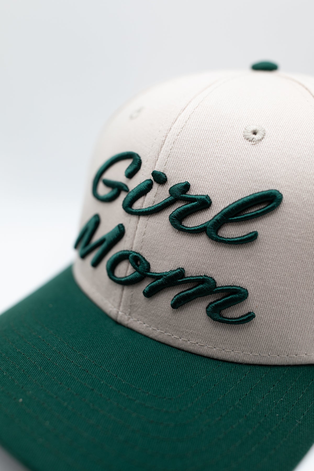 Girl Mom Hat Hunter Green