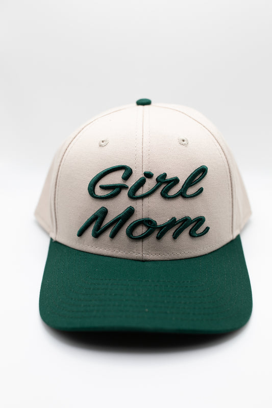 Girl Mom Hat Hunter Green